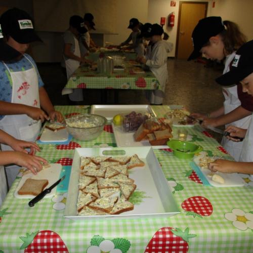 Zubereiten der Jause 