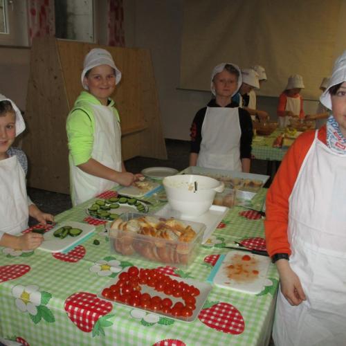 Zubereiten der Jause