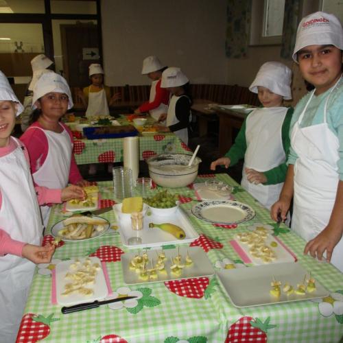 Zubereiten der Jause