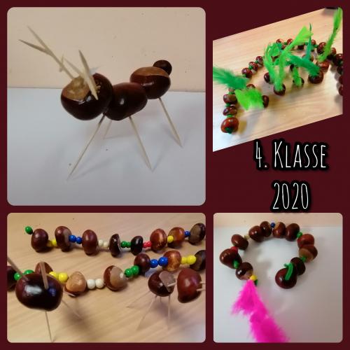 Figuren aus Kastanien