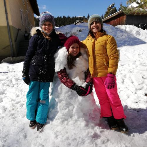 Kind "als" Schneemann