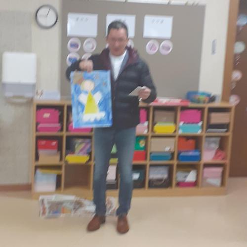 Christian Senn mit Siegerzeichnung