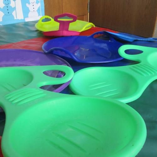 Mehrere Rutschteller