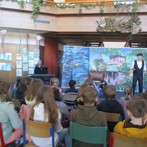 Schauspieler beim Auftritt